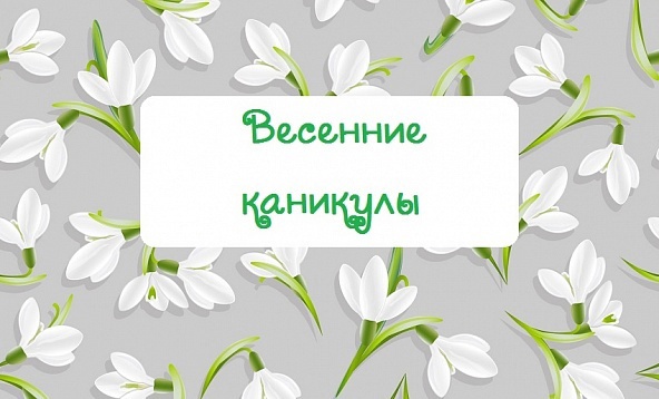 Весенние каникулы.